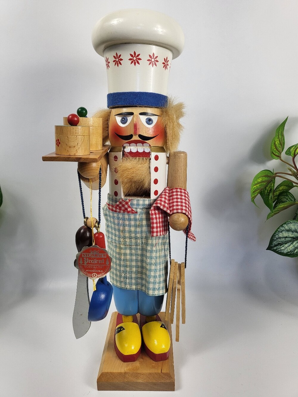 Steinbach "The Head Chef" Nutcracker-Original German MINT Vintage Volkskunst 16"